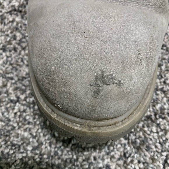 Timberland Gray Suede Boots with Leather Trim - Picture 5 of 6